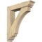 Ekena Millwork Imperial Traditional Rough Sawn Bracket w/ Offset Brace, Douglas Fir, 6"W x 26"D x 30"H BKT0604X26X30IMP01RDF - alternate 1